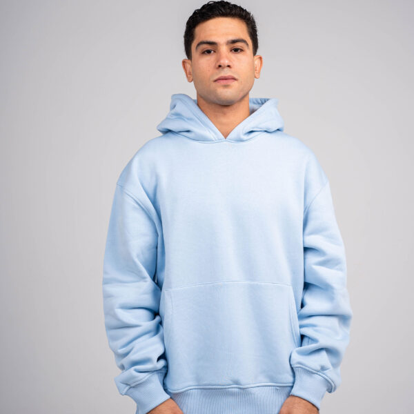 Plain Sky Blue Oversized Hoodie