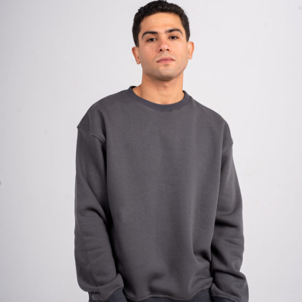 Plain Grey Oversized Sweatshirt