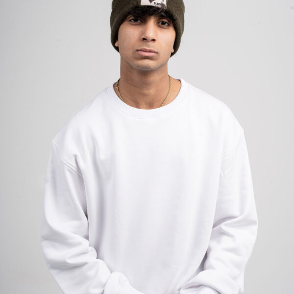 Plain White Oversized Sweatshirt